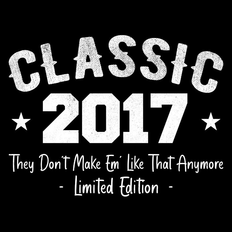 Né 2017 Vintage Cadeau Anniversaire Classic 2017