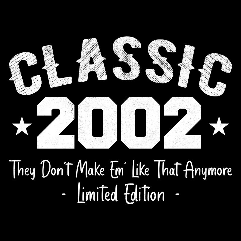 Born 2002 Vintage Classic Anniversary Gift 2002