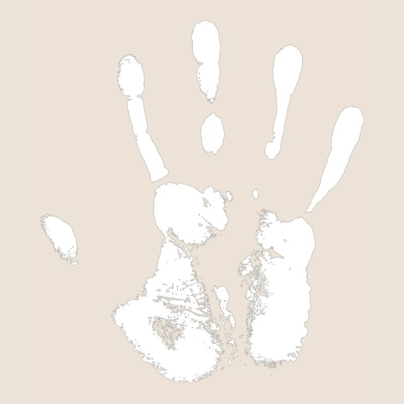 weiße Hand
