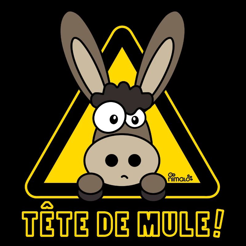 Âne, Tête de mule, tetu
