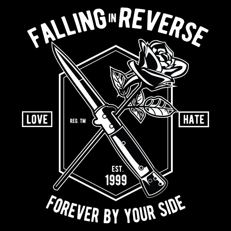 Falling In Reverse Amour Hass Rose Couteau Forever
