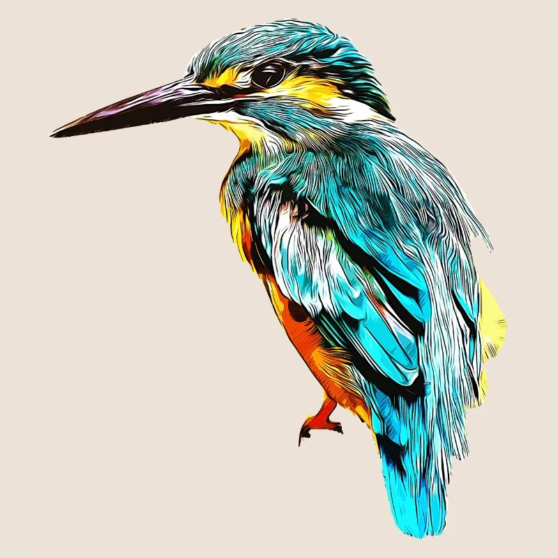 gxp eisvogel kingfisher vector art