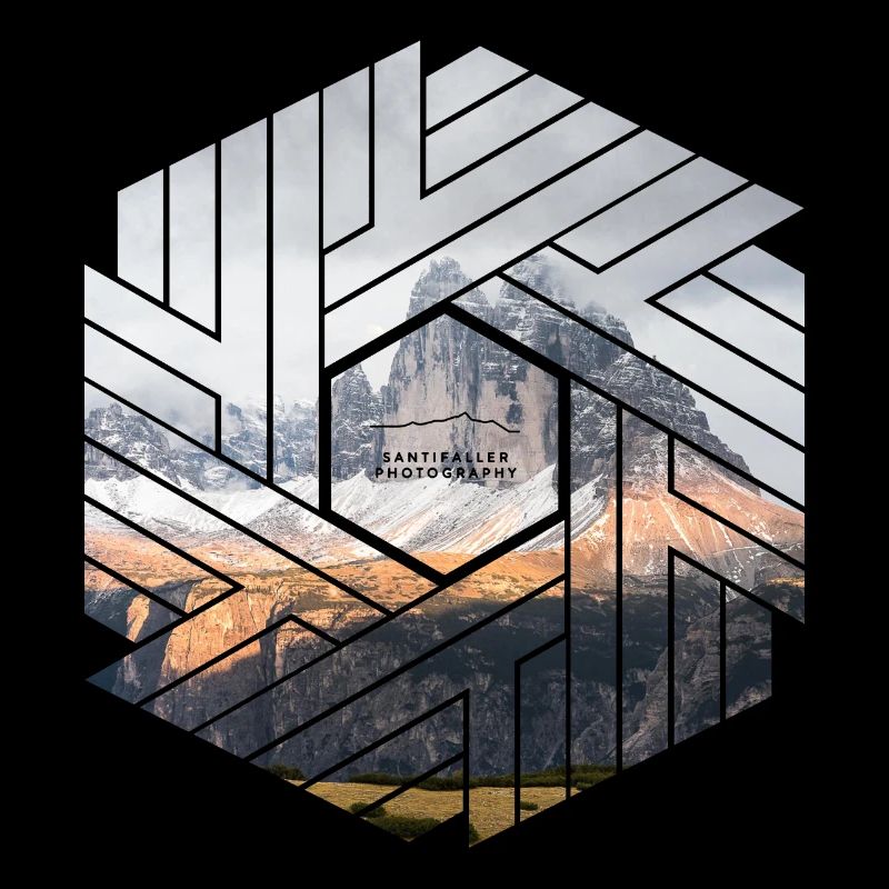 Hexagone des Dolomites des Trois-Pics