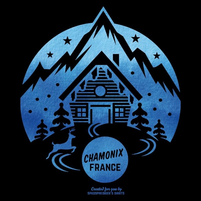 Chamonix Skigebiet T Shirt Design