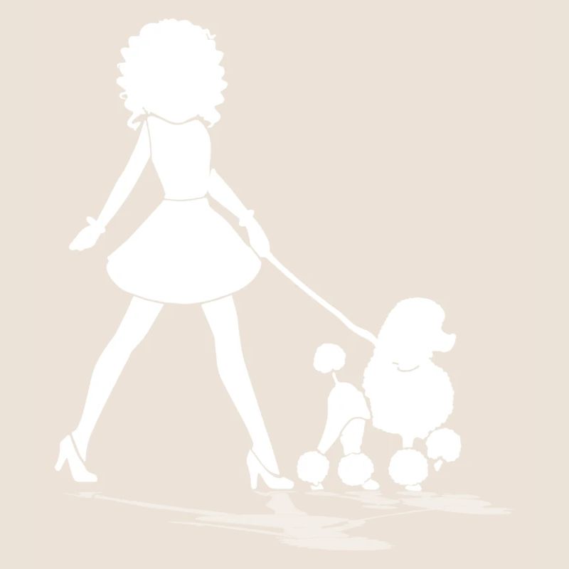Dog with poodle