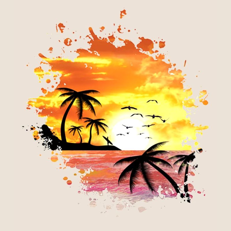 SUNSET, vacation, beach, sunset, sun