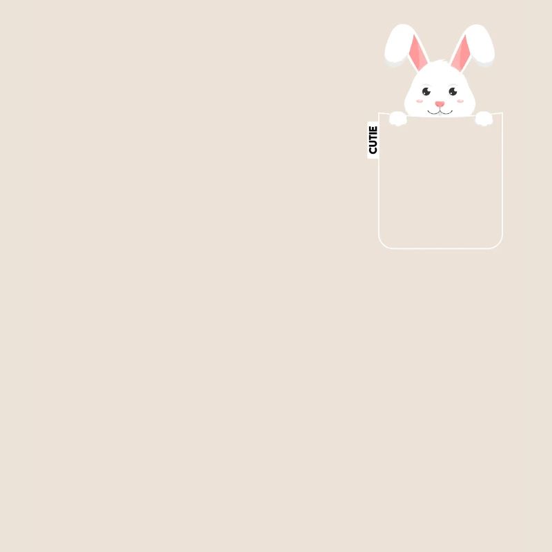 Rabbit in pocket with label