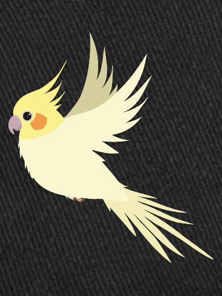 Flying cockatiel