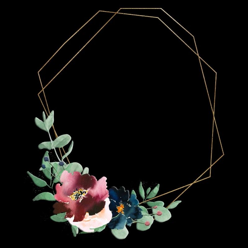 Geometry flowers customizable