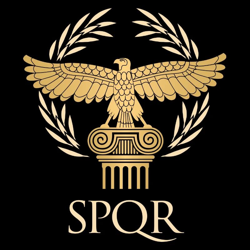 SPQR - Empire flag and republic Ancient Rome