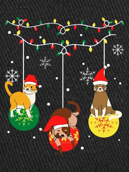 Drôles de chats de Noël