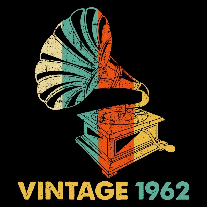 Vintage Gramophone 60th birthday 1962 60 years old