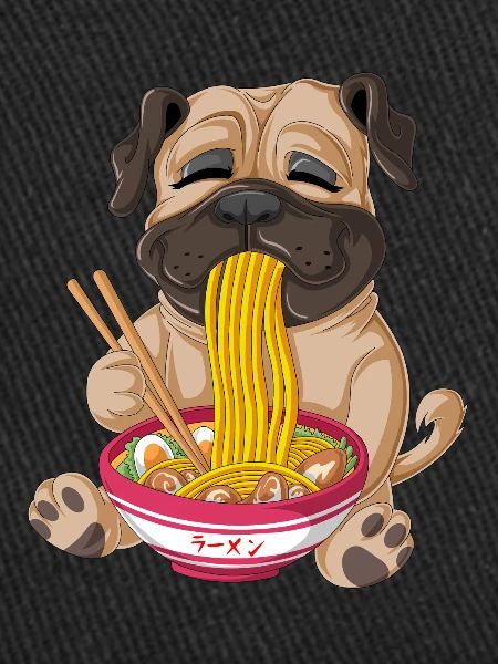 carlin mangeant des ramen