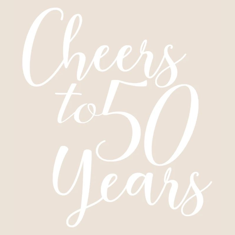 Cheers To 50 Years - Geburtstags- oder Jubiläumsgeschenk