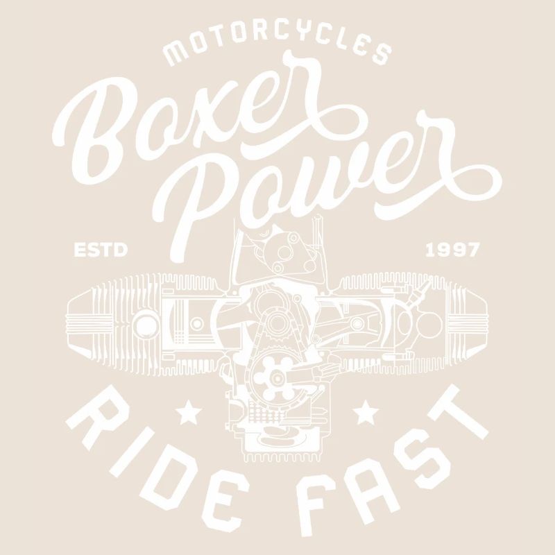 BoxerMotor Series Moto Chopper Biker Cadeau