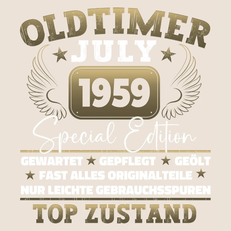 Oldtimer Juli 1959 63. Geburtstag Geschenk Herren