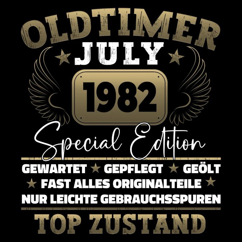 Oldtimer Juli 1982 40. Geburtstag Geschenk Herren