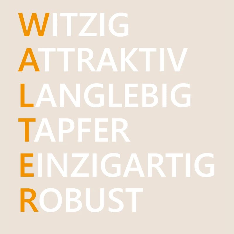 Walter Name Geschenk