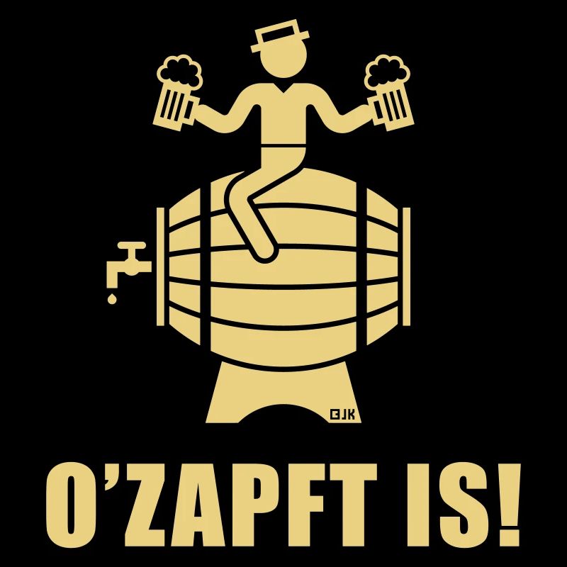 O’Zapft Is! (Bier / Biertrinker Auf Bierfass)