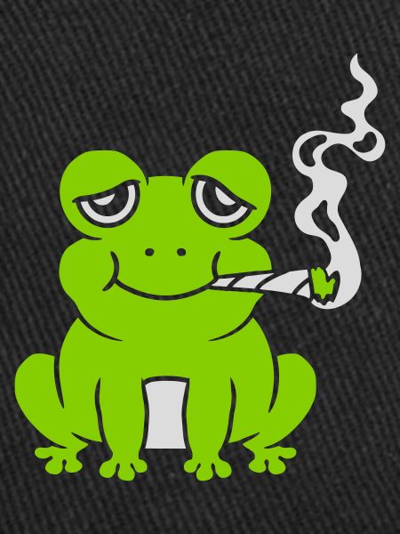 Weed Joint Frog Stoned