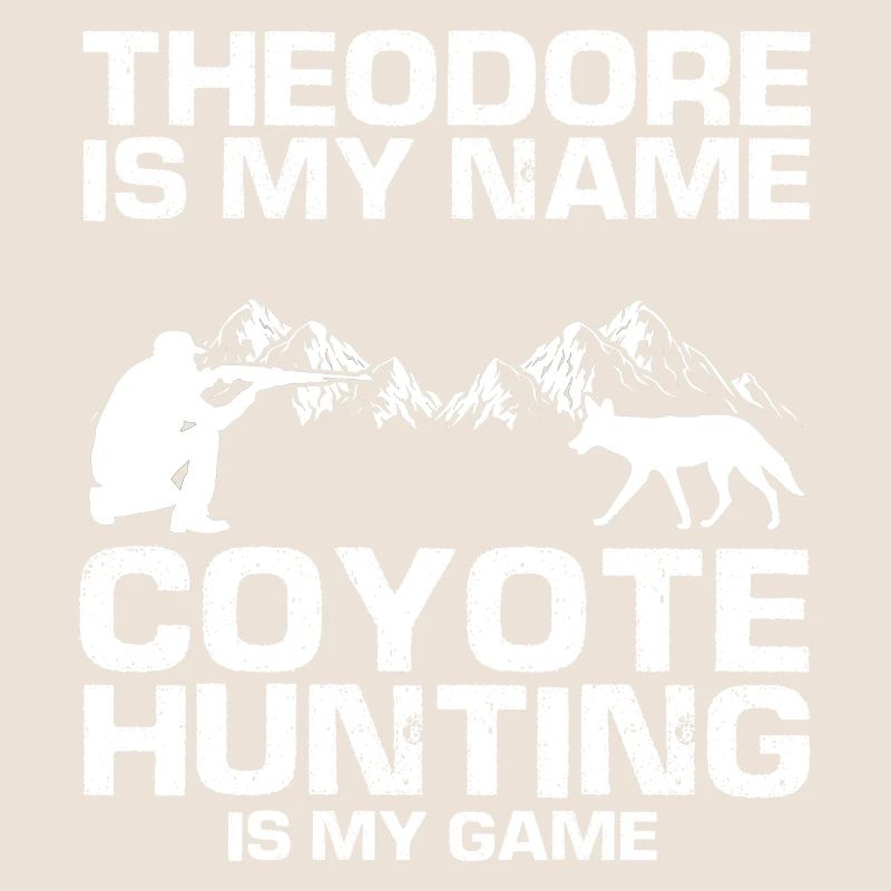 Conception de chasseur de coyote pour la chasse au coyote