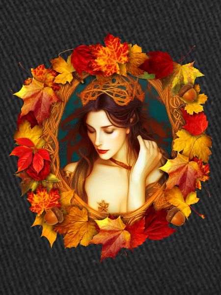 Fantasy-Kunst Herbst-Königin