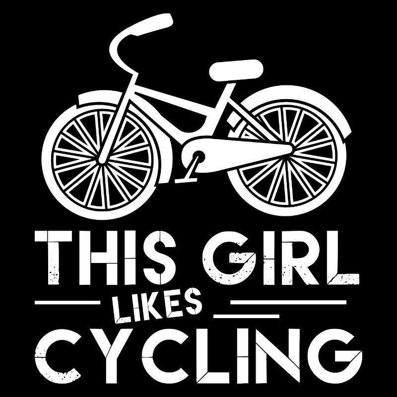 Une fille aime les vélos, le cyclisme, les