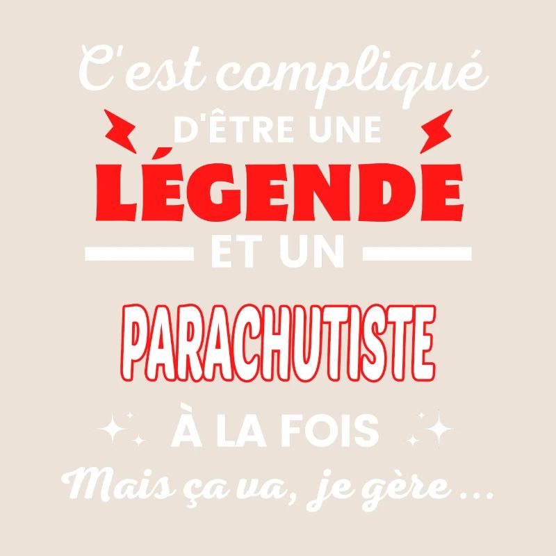 C'est compliqué phrase drôle PARACHUTISTE