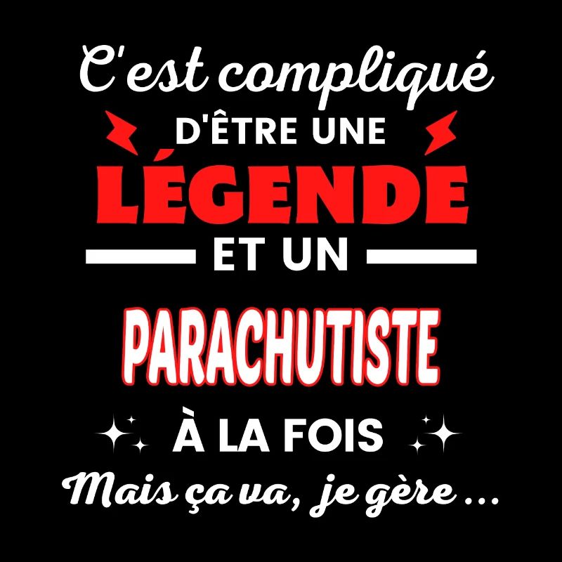 C'est compliqué phrase drôle PARACHUTISTE