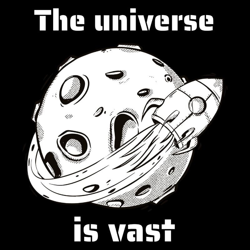 L’univers est vaste Retro Extra-F Space Designs
