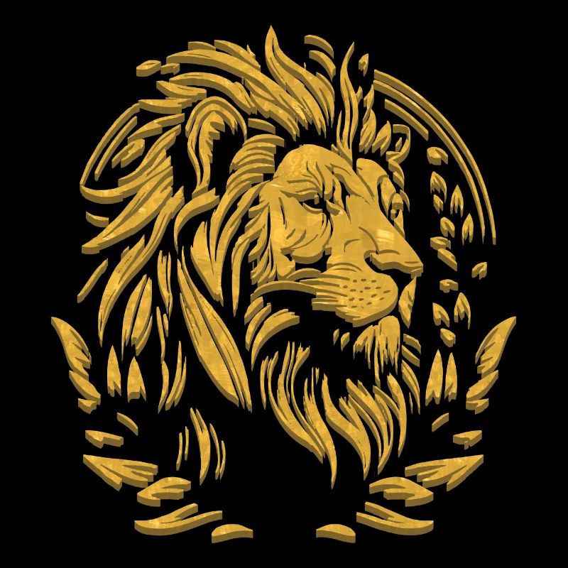 Lion d’or | Tête de Lion Or