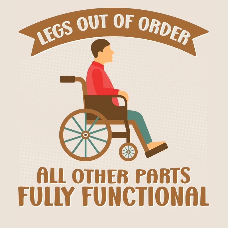 Amputation de jambe de fauteuil roulant amputation