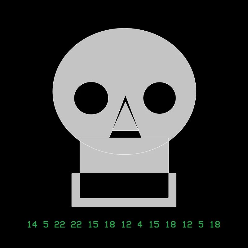 Schädel Totenkopf - Cyber Skull Hacker