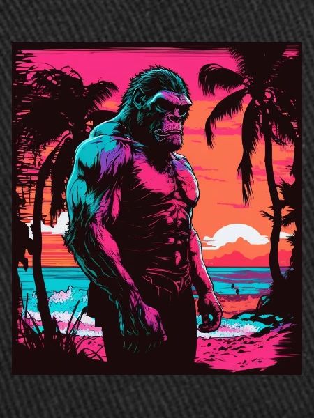 Singe sur la plage