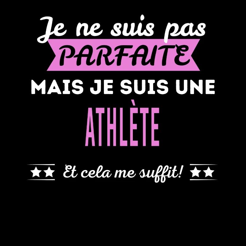 Je ne suis pas parfaite athlète