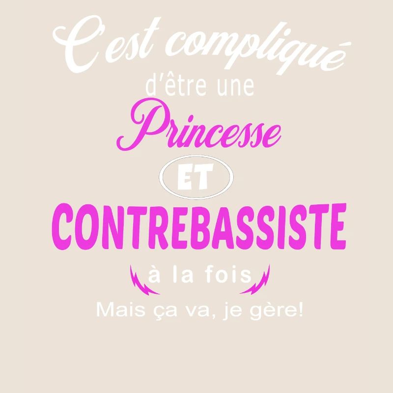 c'est compliqué princesse et contrebassiste