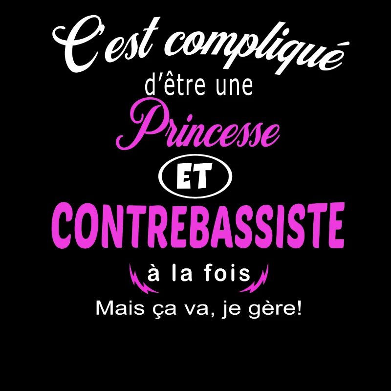 c'est compliqué princesse et contrebassiste