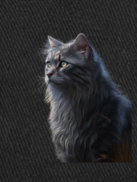 Chats guerriers - Rayures grises