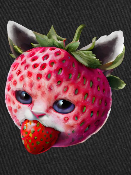 Chat fraise