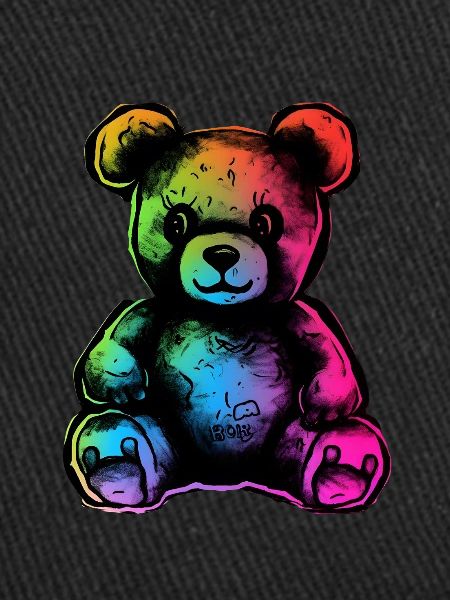 Rainbow teddy bear