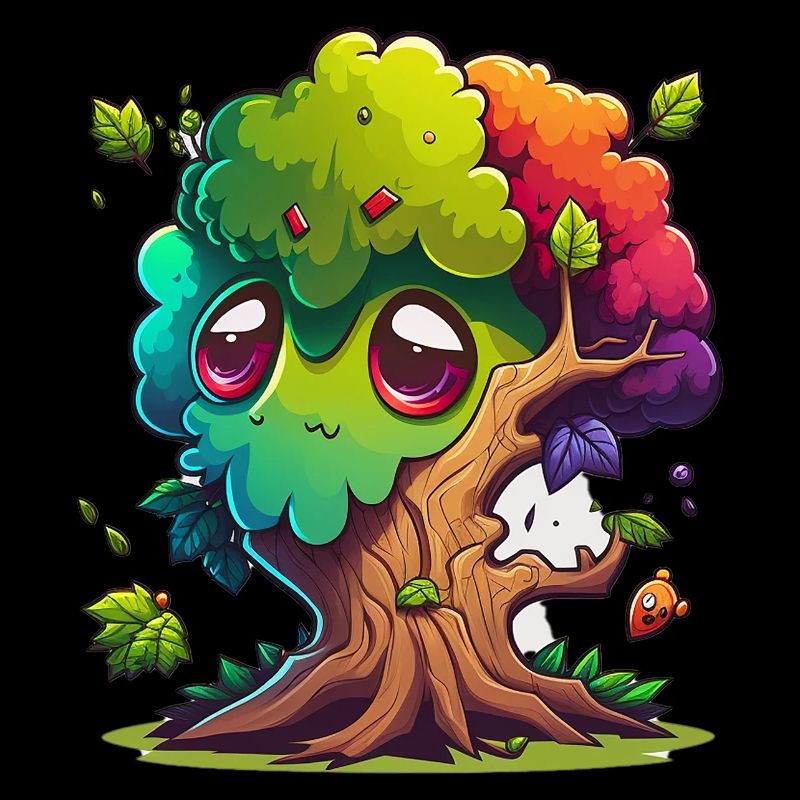 Tree Cartoon Art
