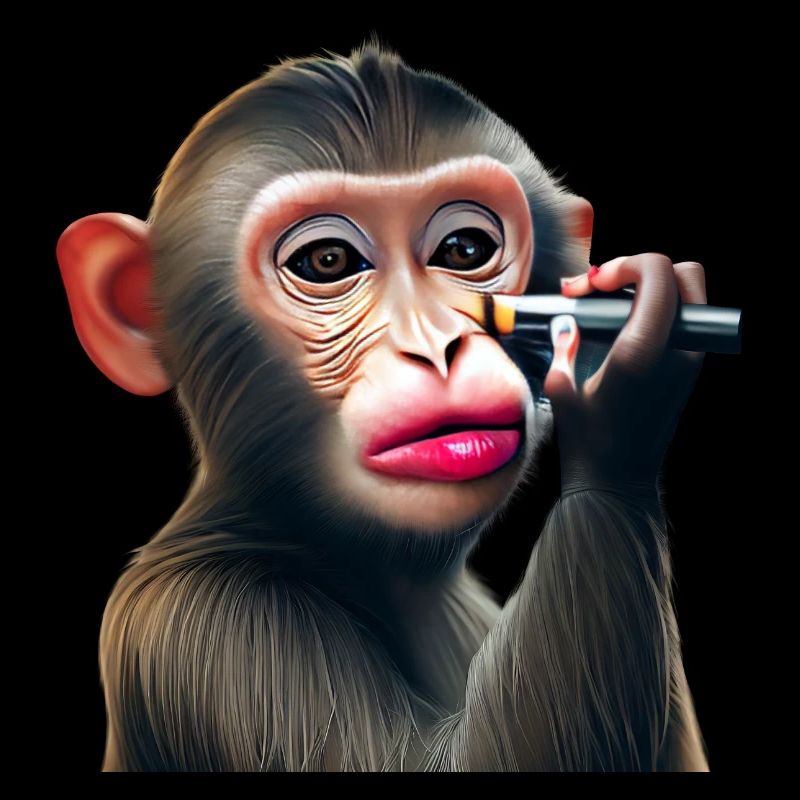 Singe maquilleur