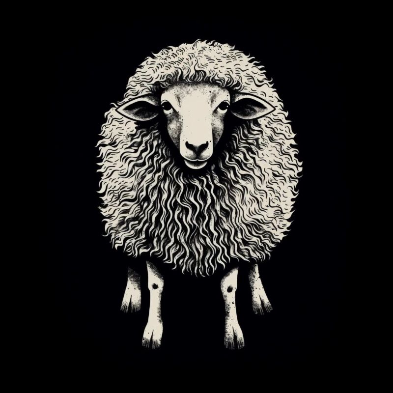 statement humor sheep born in november gift idea