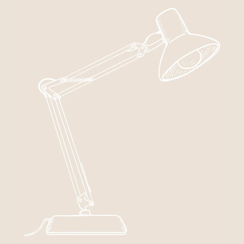 Dessin de lampe de bureau