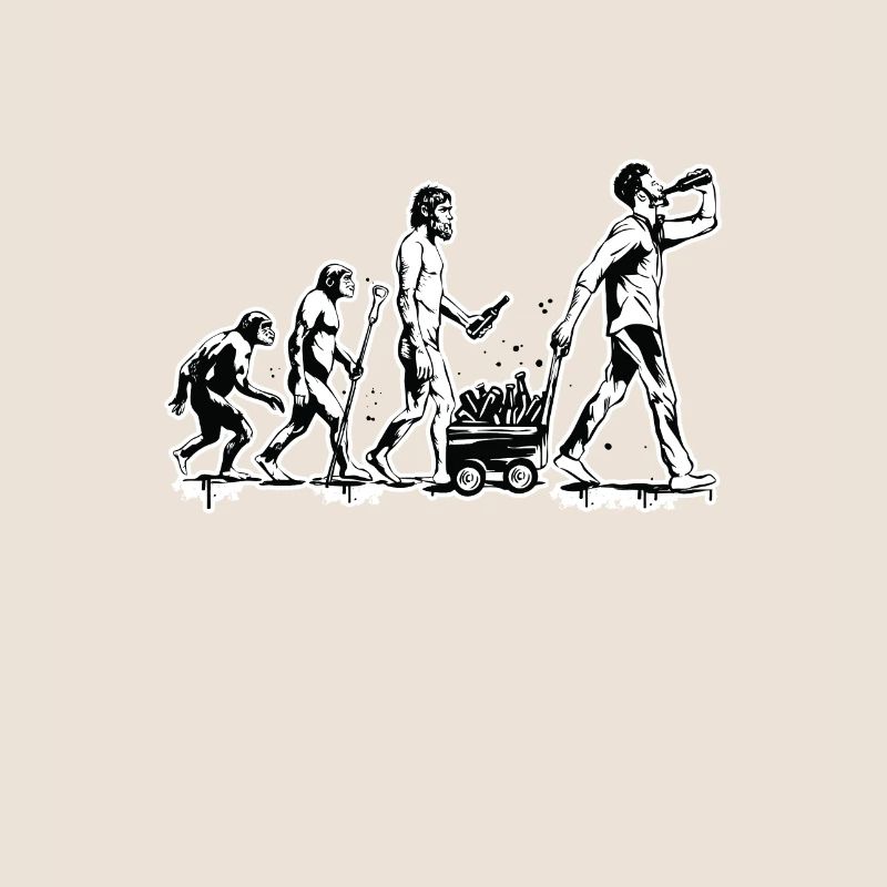 Vatertag Evolution Bollerwagen voll mit Bier