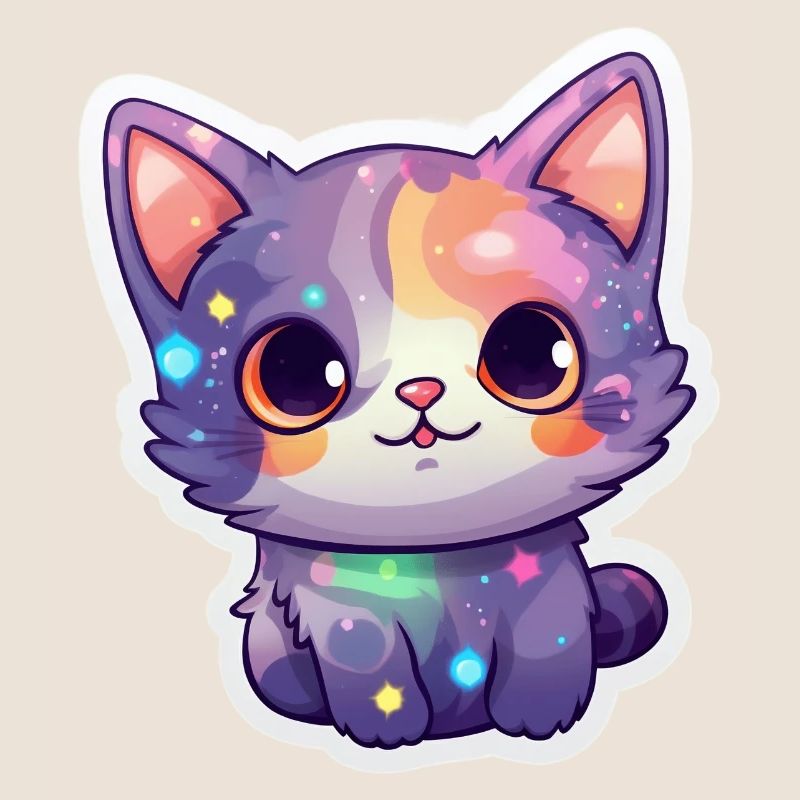 Un mignon petit chat dans l’espace