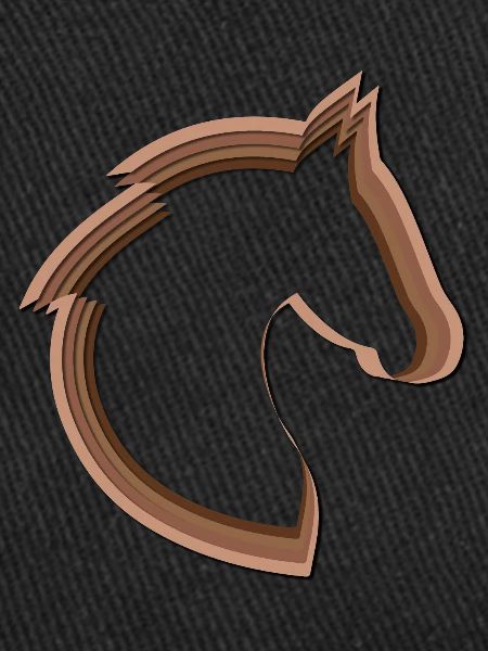 Scherenschnitt-Pferd