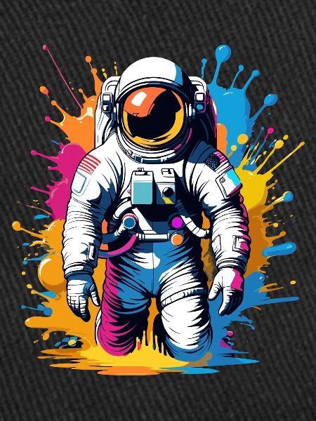 Farbenfroher Astronaut