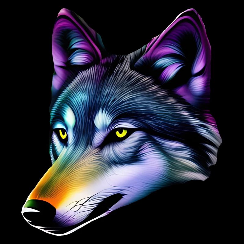 Loup coloré