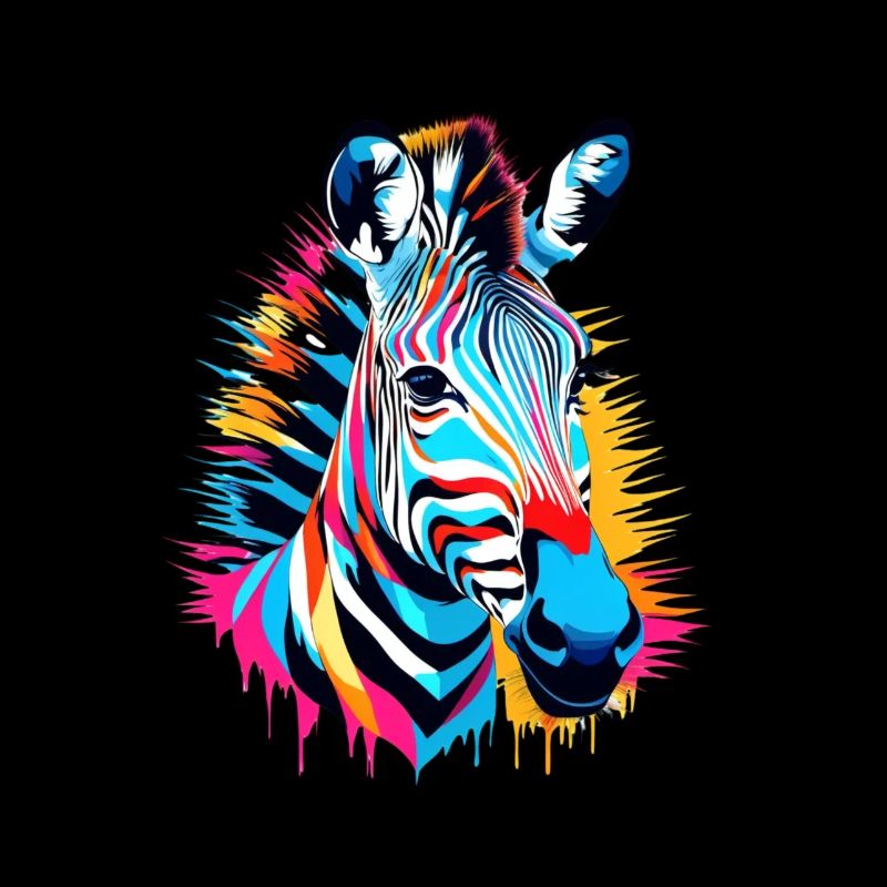Buntes Zebra